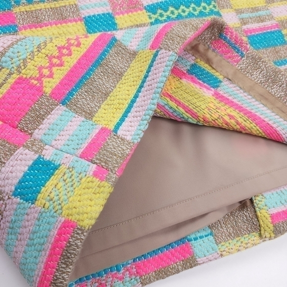 Doncaster Pink Yellow Blue Embroidered Skirt Size 8 - Picture 8 of 11